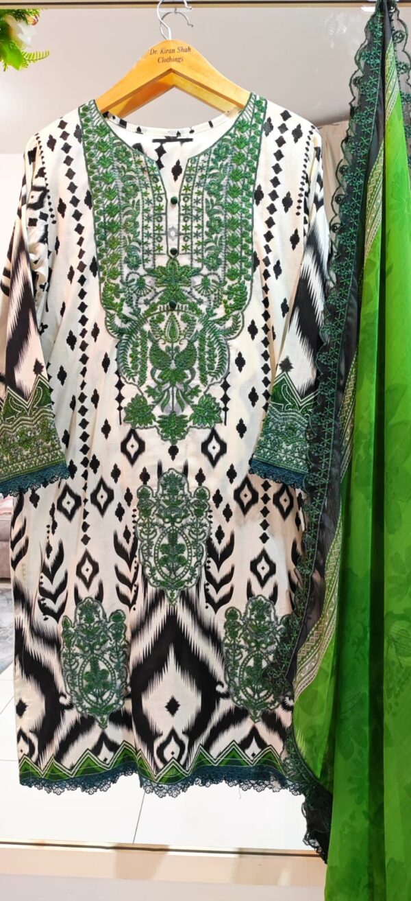 3-Piece Stitched Embroidered Suits – Patch Work Collection (Farshi Shalwar)
