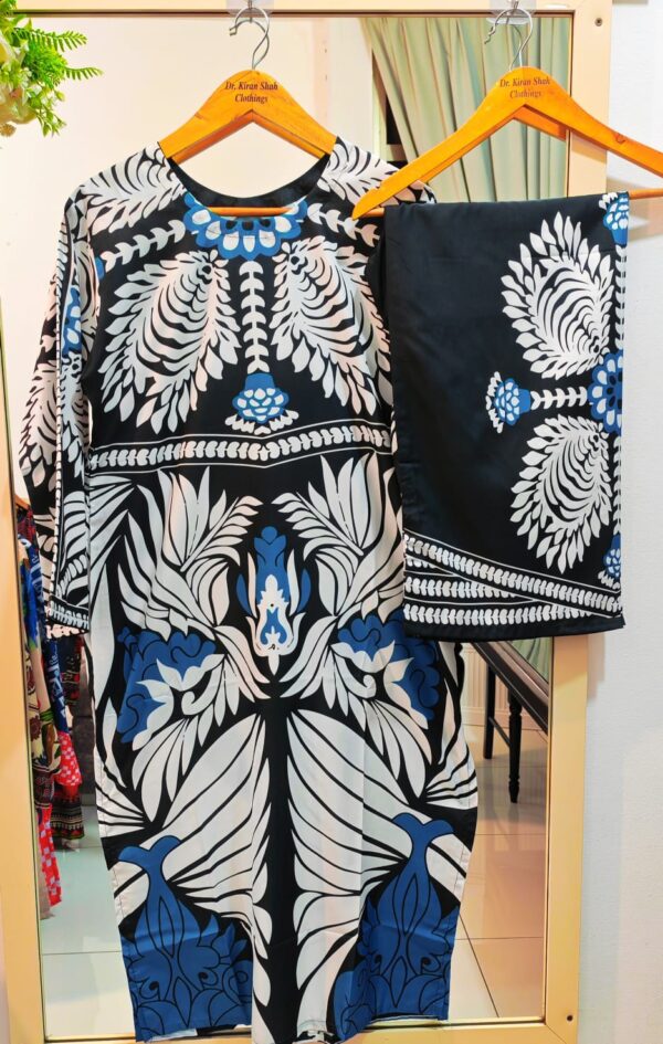 2 pc Korean crepe Silk Co ords